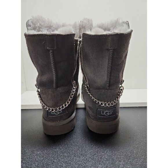 UGG Australia Classic Short Sparkle Zip Boots Size 5 - Picture 4 of 7